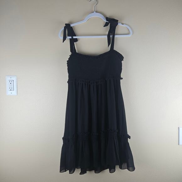 Sunday Best Aritzia Fairey Chiffon Mini Dress Size M - Picture 1 of 6